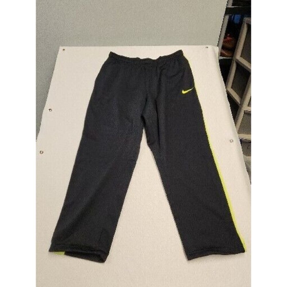 Nike Therma Fit Men's‎ Warm Gray green Stripe  Jogging Running Pants Size 2XL
